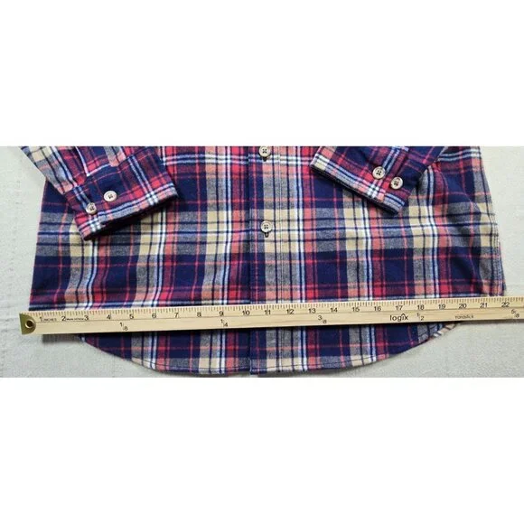 RidgeCut Tough Wear Red Blue Plaid Heavy Flannel Shirt Men’s Medium NWT - Picture 11 of 14